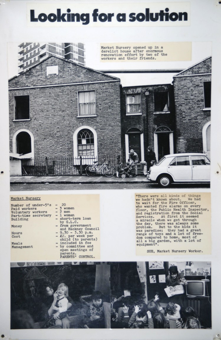 Panel reads "Looking for a solution and shows images of Market Nursery